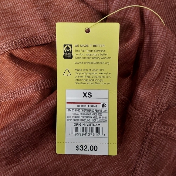 012 - Ribbed Legging | All in Motion | X Small - Picture 10 of 11